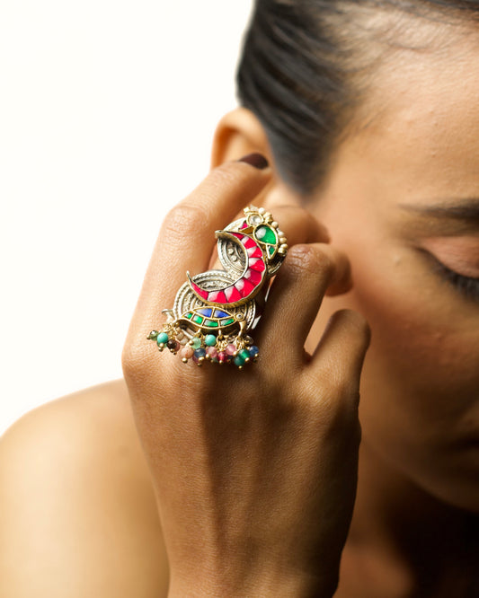 Night Sky Silver Ring