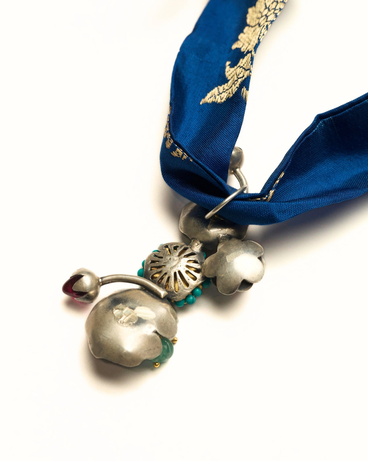 Blue Banarasi Babe Necklace