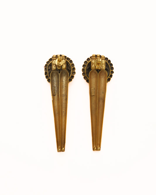 Coral Sunray Earrings