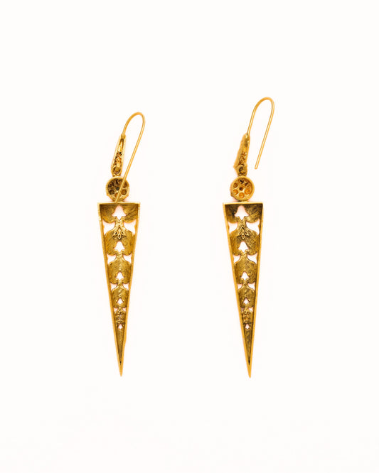 Carved Spire Earrings