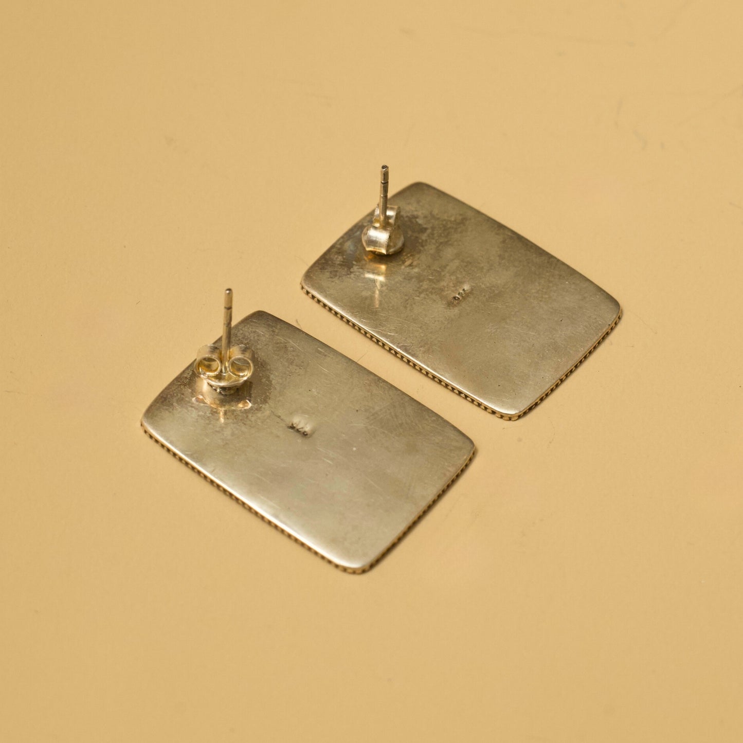 Mehendi-Inspired Blue Enamel Studs