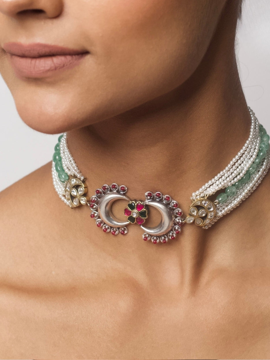 Moonline Silver Choker