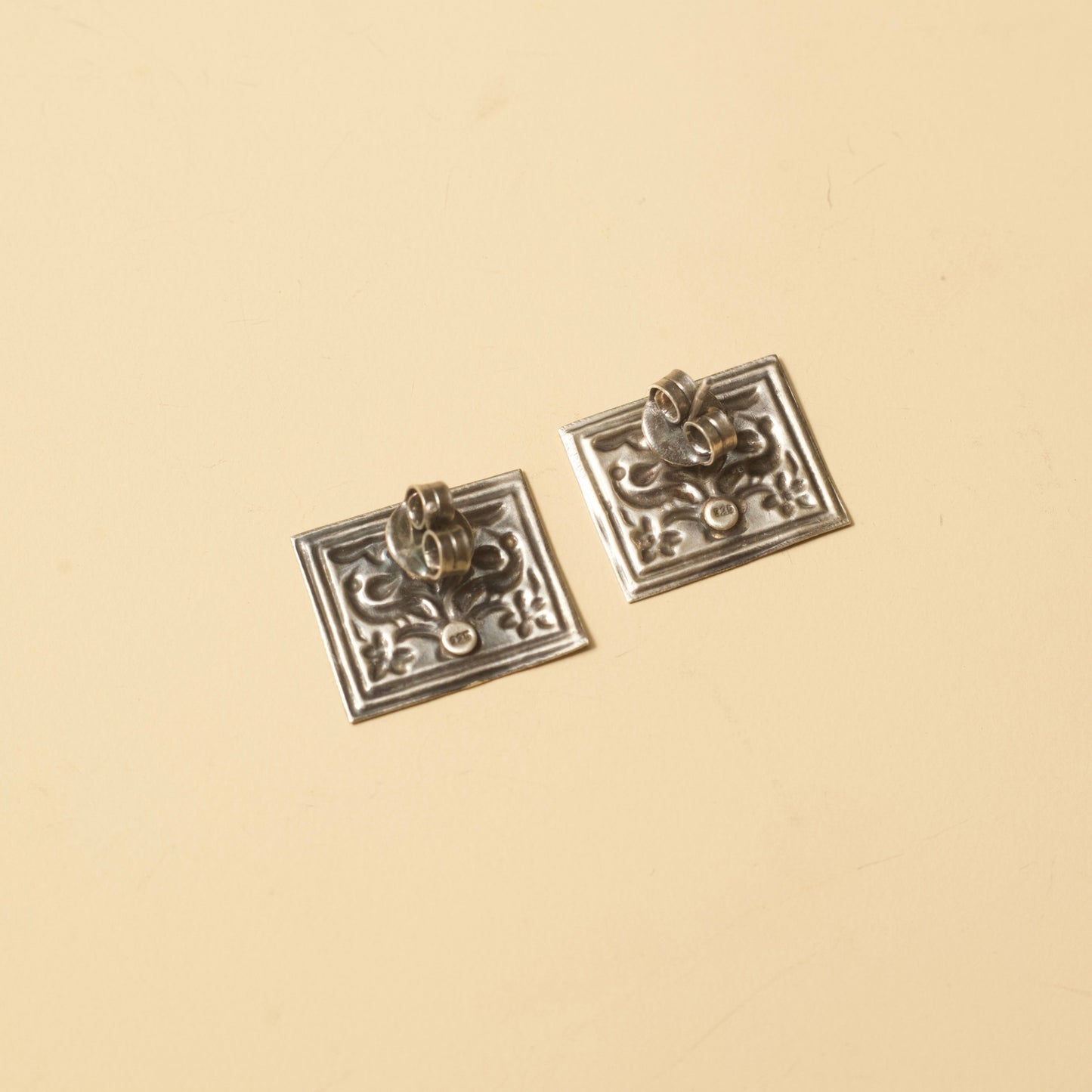 Flowers against the Teal Sky Studs