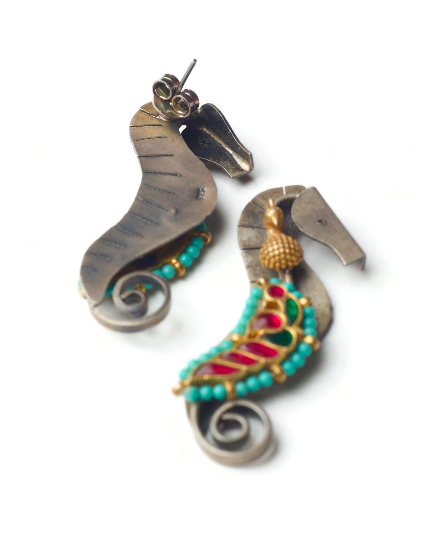The Adorned Sea Horse Earrings