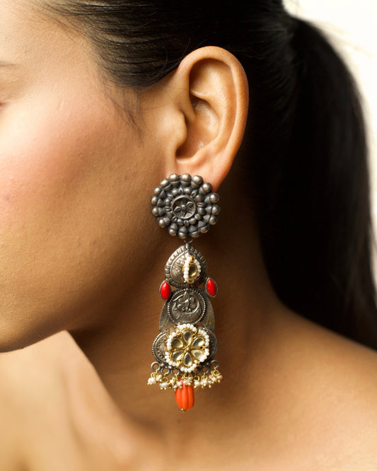 Floral Medallion Earrings