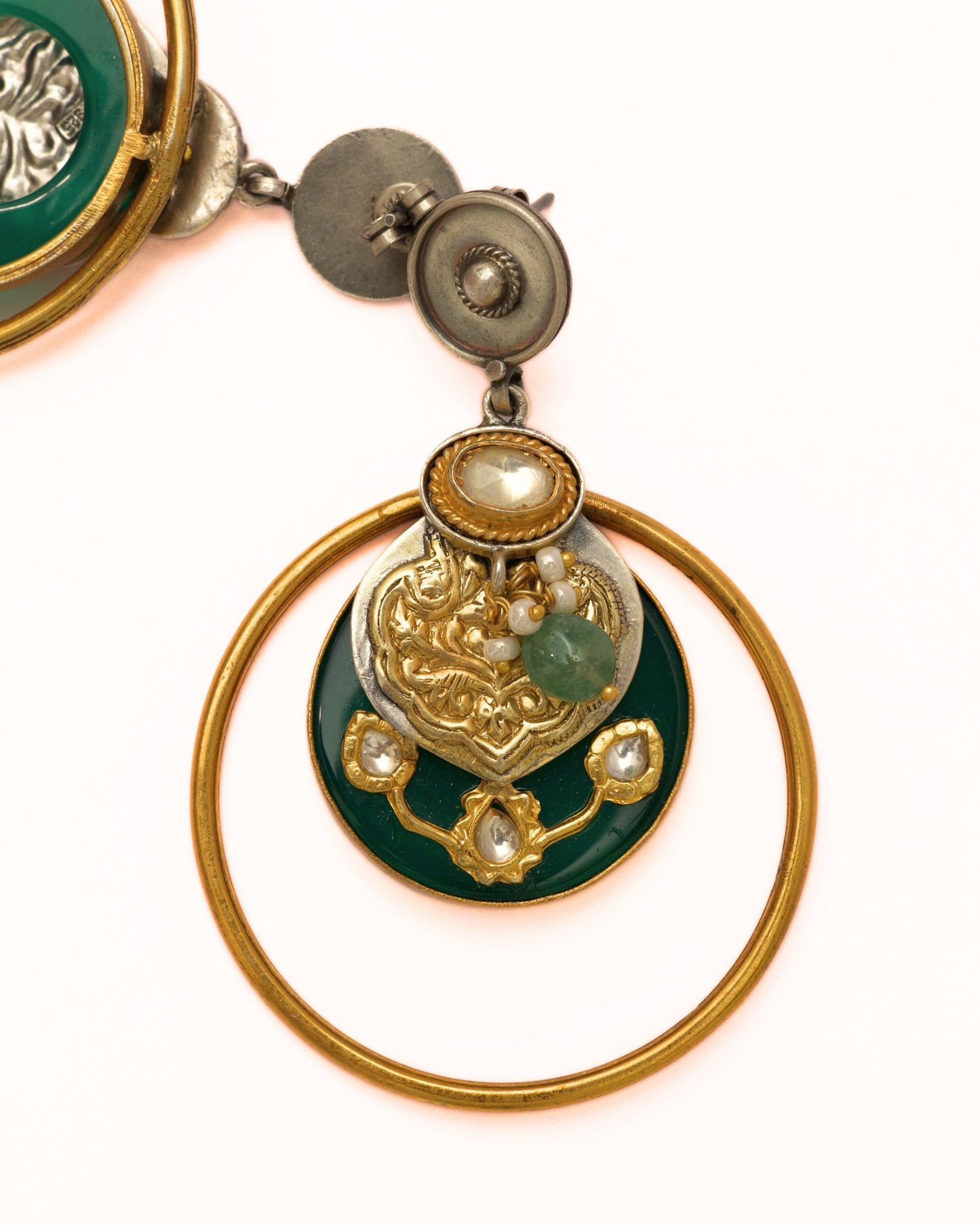 The Emerald Halo Earrings