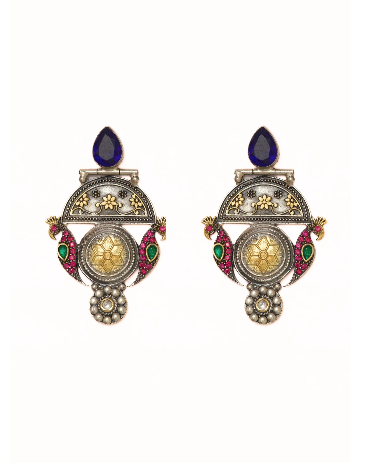 Midnight Peacock Earrings