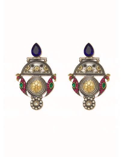 Midnight Peacock Earrings