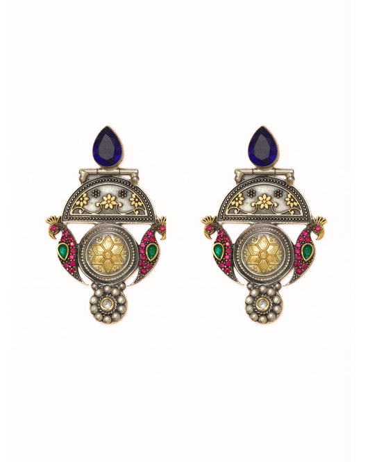 Midnight Peacock Earrings