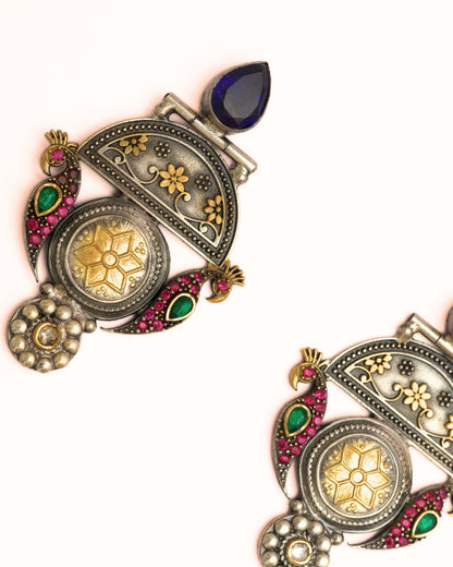 Midnight Peacock Earrings