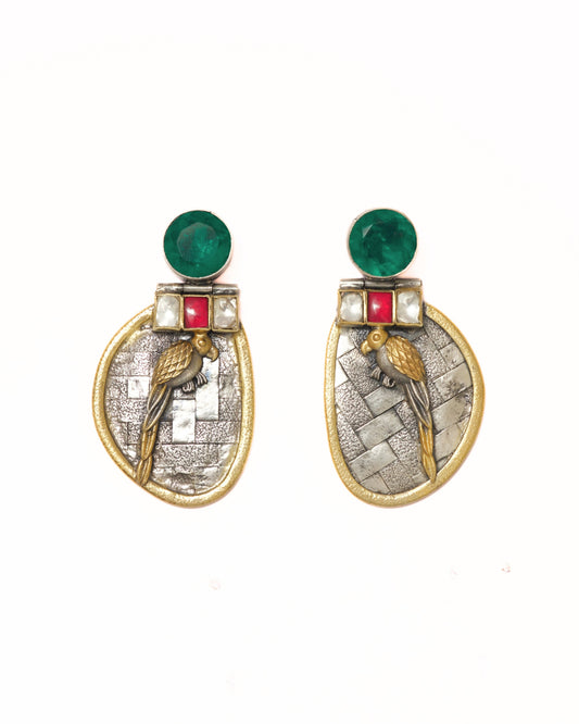 Parrot Tapestry Earrings