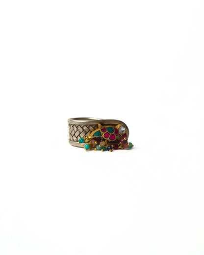 Birdie Bijou Silver Ring