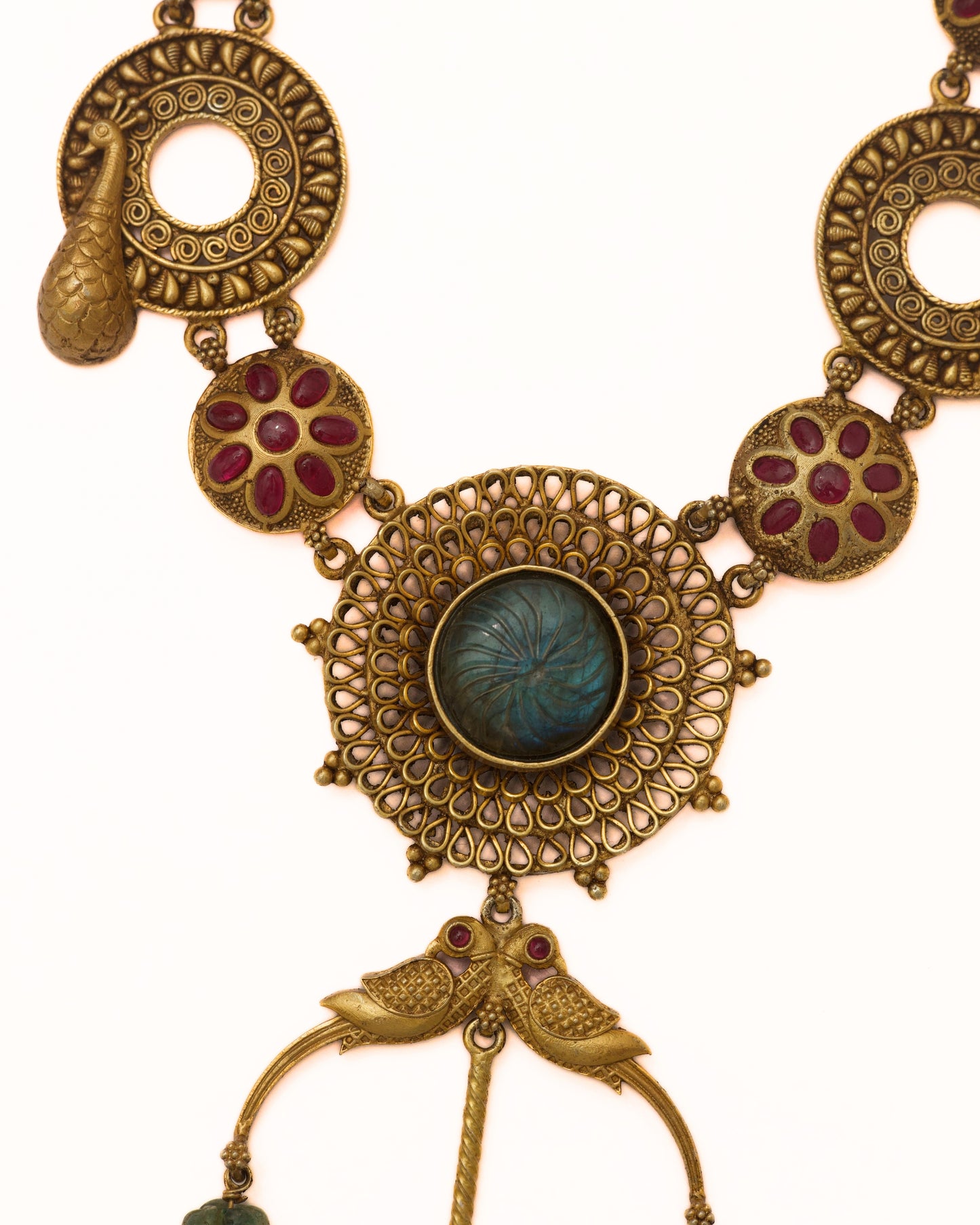 The Labradorite Pavilion Necklace
