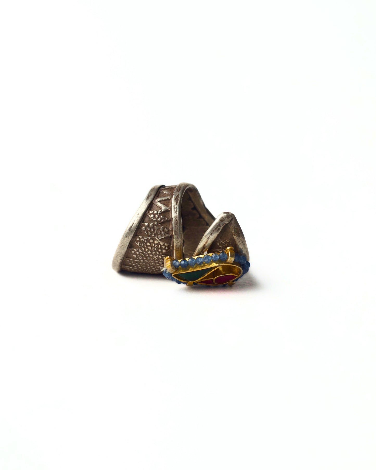 Paisley Parrot Oxidised Ring