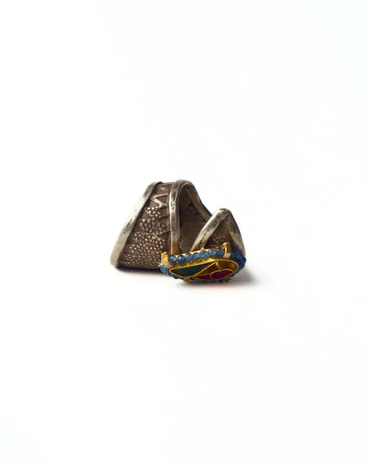 Paisley Parrot Oxidised Ring