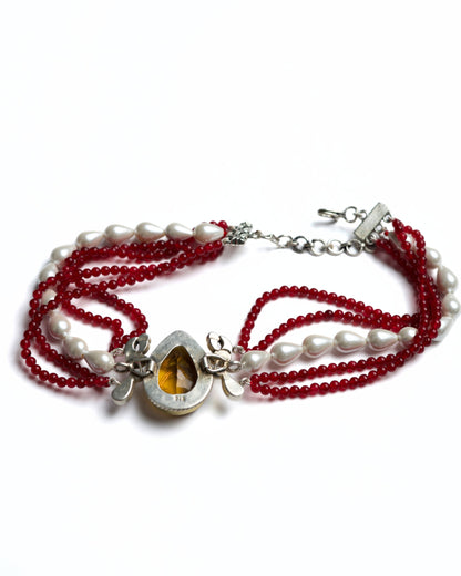 Red Velvet & Honey Choker
