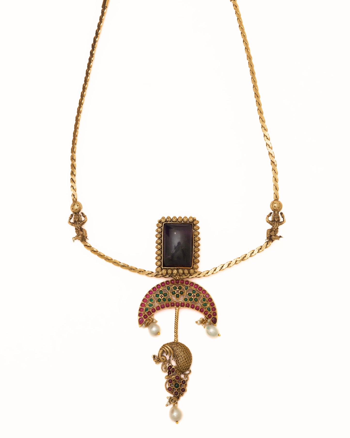 Peacock Arch Necklace