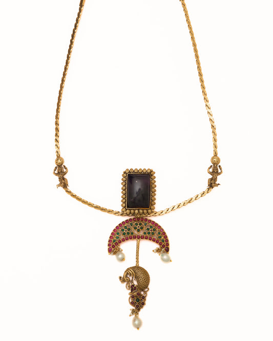 Peacock Arch Necklace