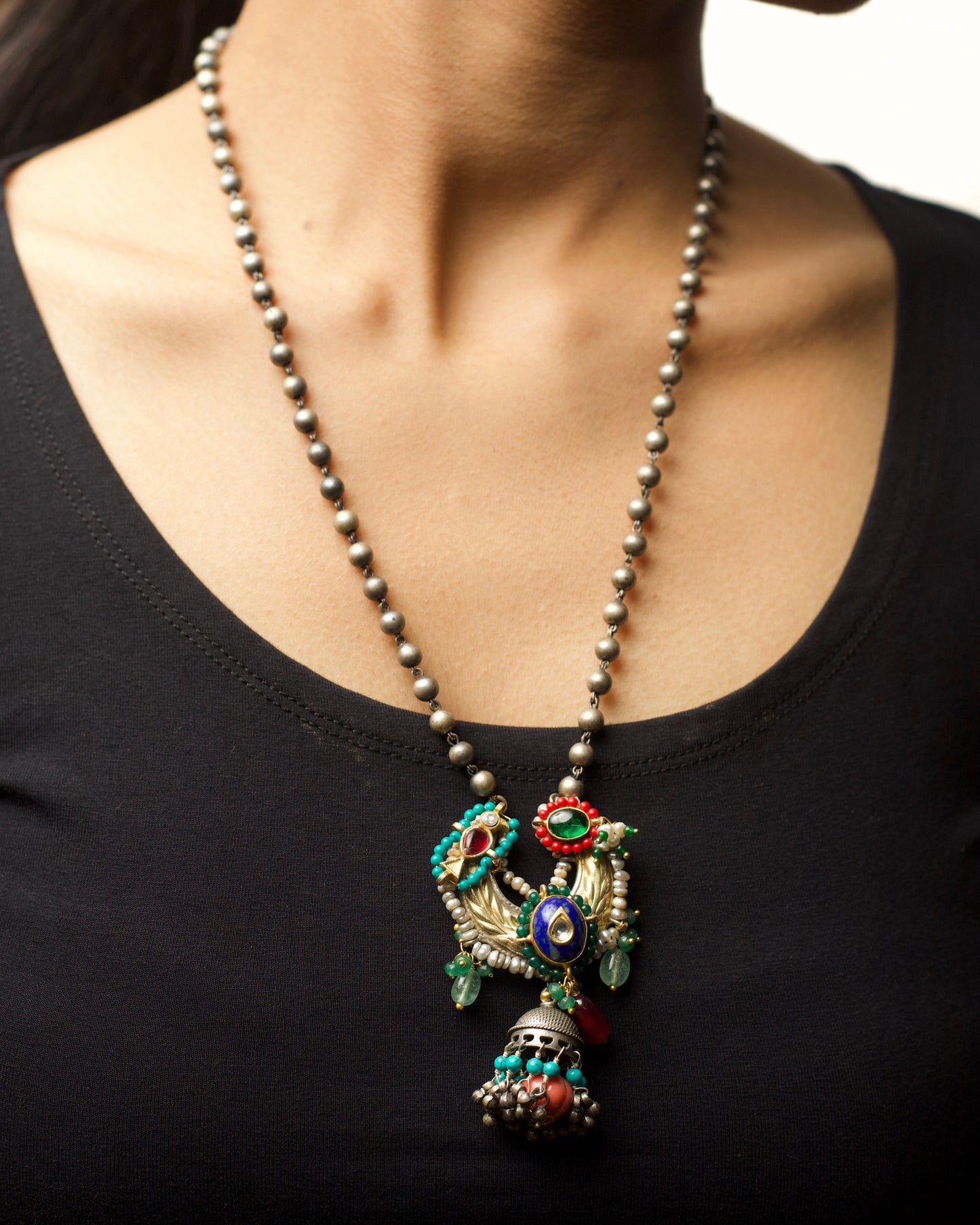 The Moonward Horn Chain Necklace