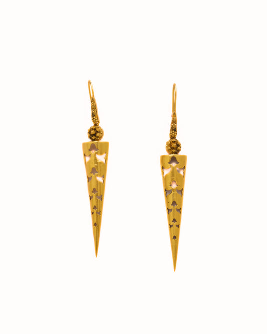 Carved Spire Earrings