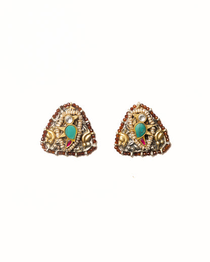 Burnt Sienna Studs