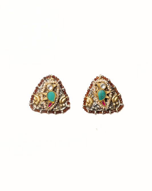 Burnt Sienna Studs