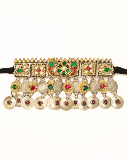 Qila Silver Choker