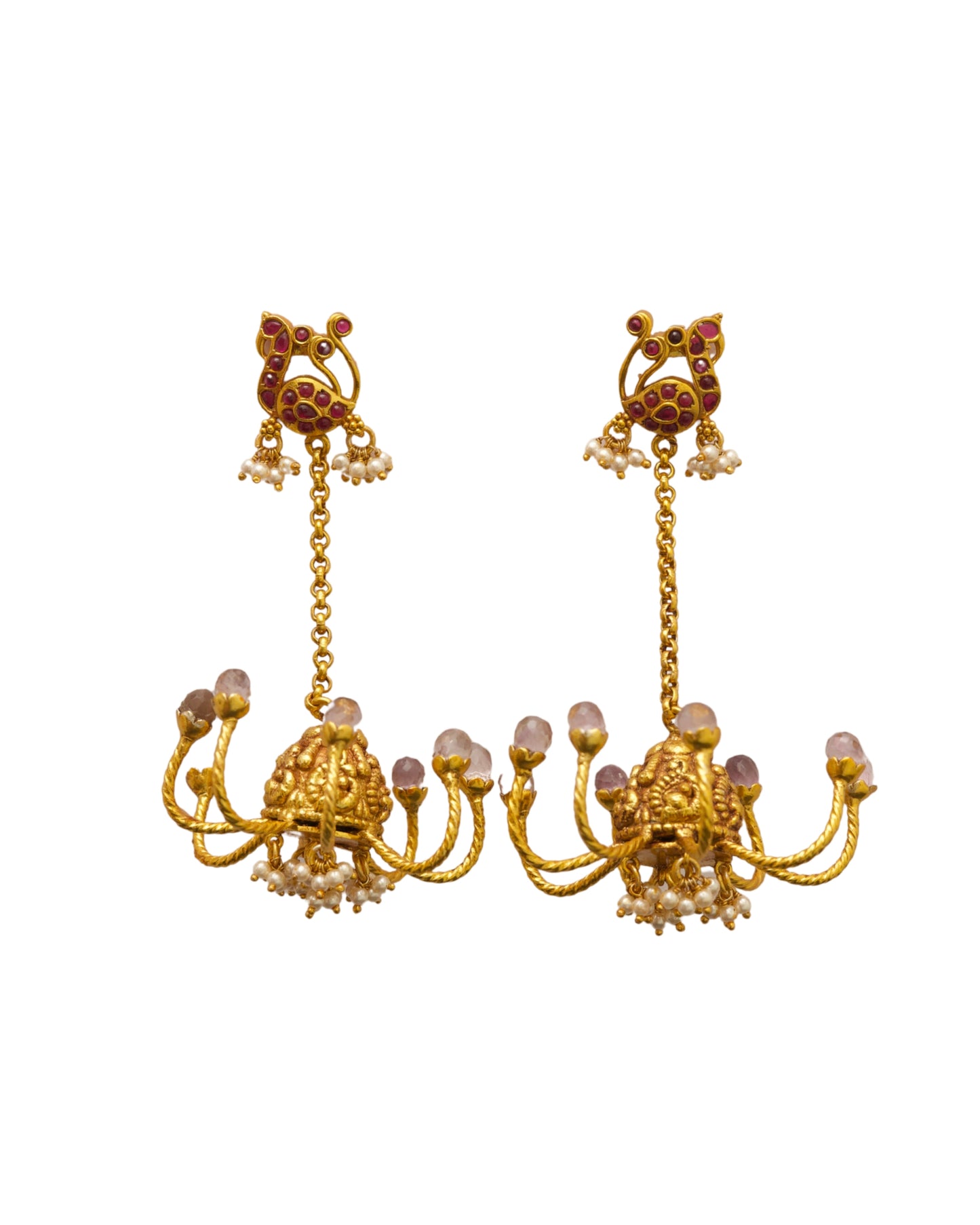 Golden Chandelier Earrings