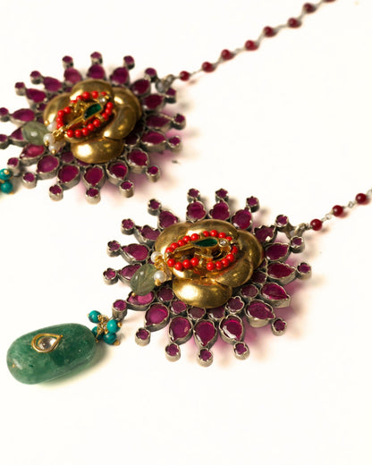 Grand Bloom Studs with Kanauti