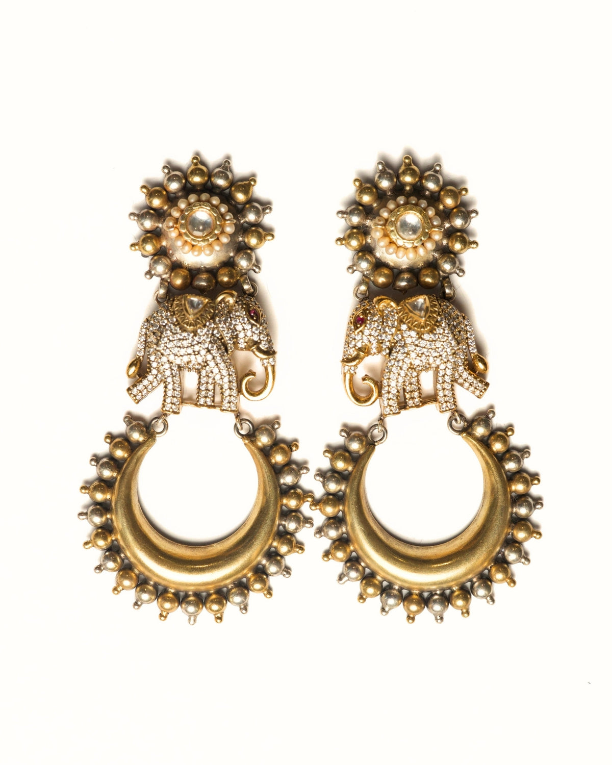 Moonlit Elephants Earrings