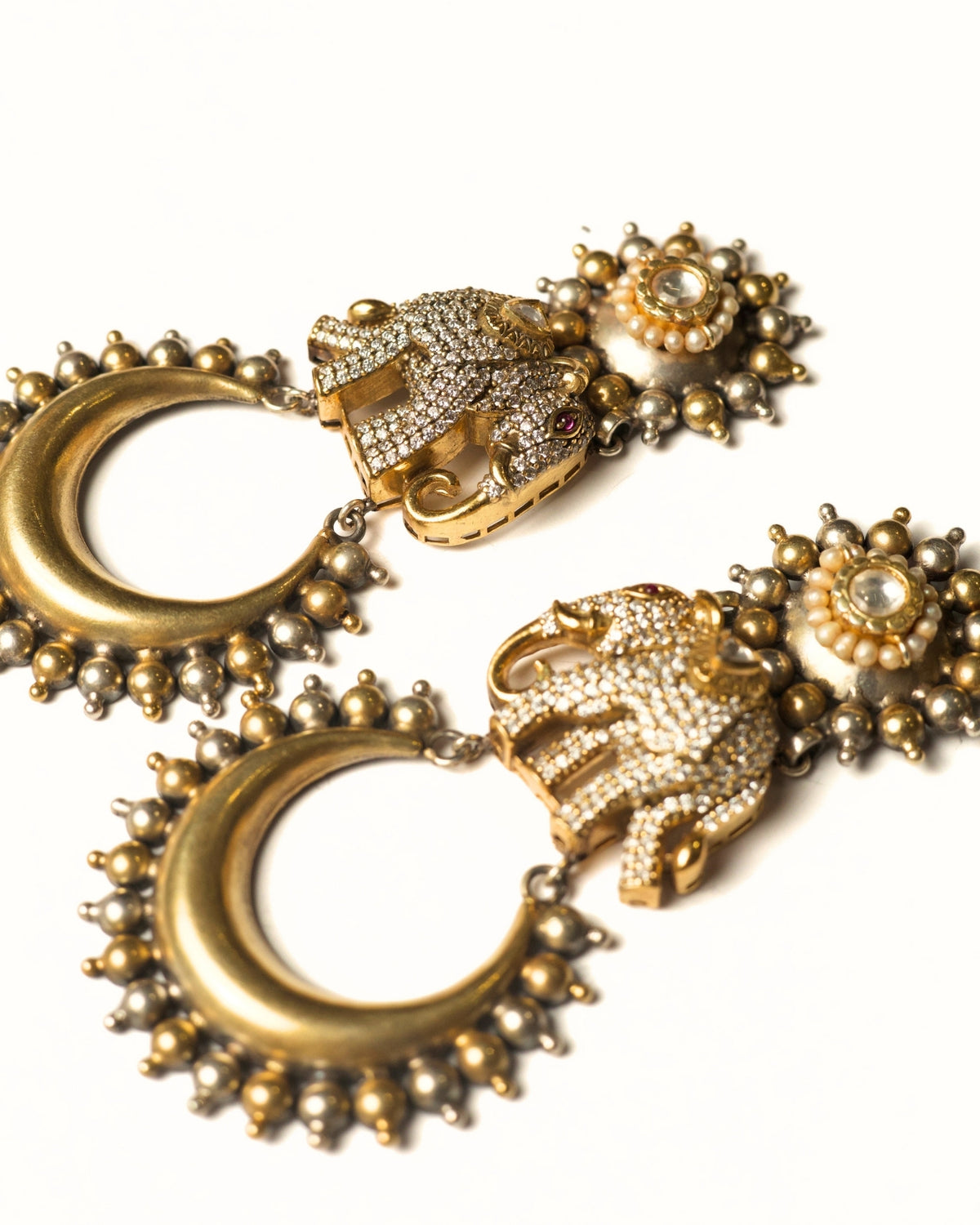 Moonlit Elephants Earrings