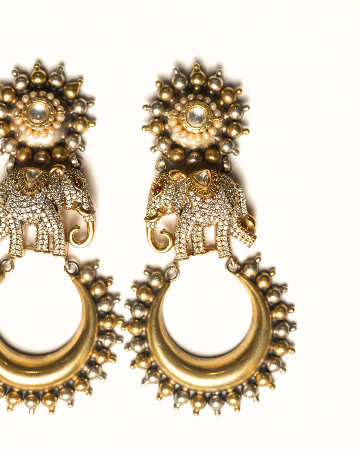 Moonlit Elephants Earrings