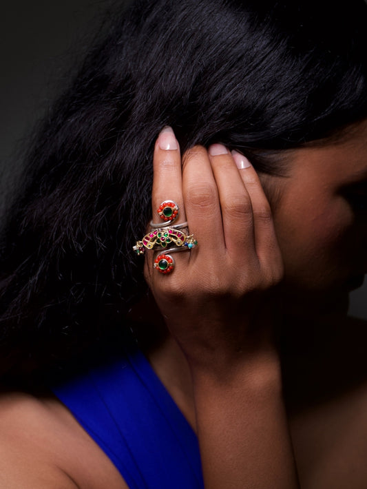 Crown & Carnelian Ring