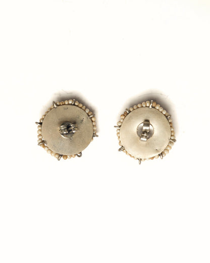 Gulmohar Studs - Pink