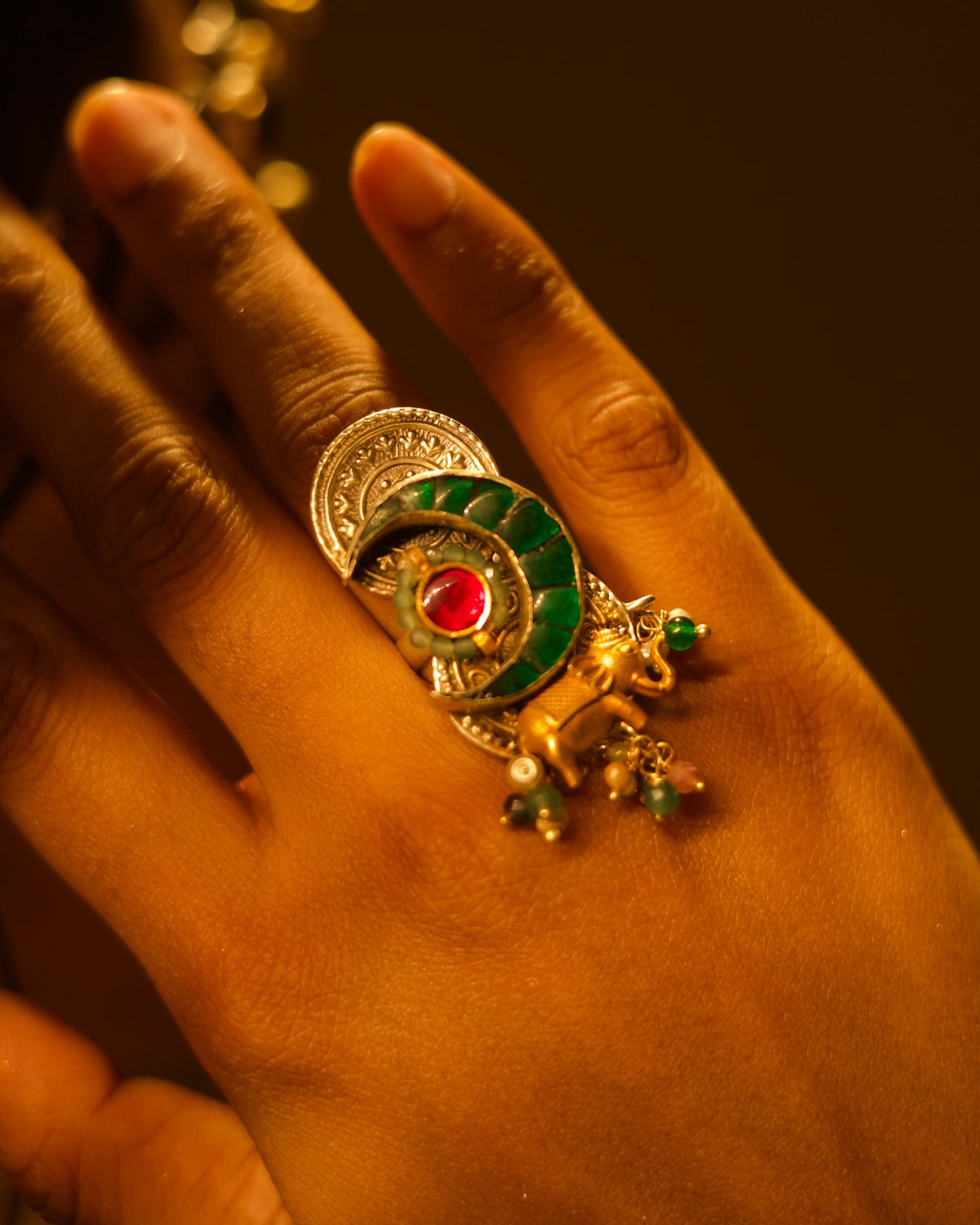 Crescent Gaj Ring