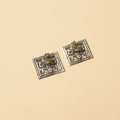 Flowers against the Teal Sky Studs