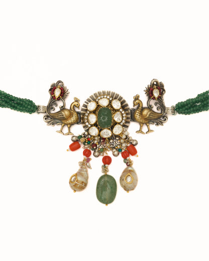 Moissanite Mayur Choker
