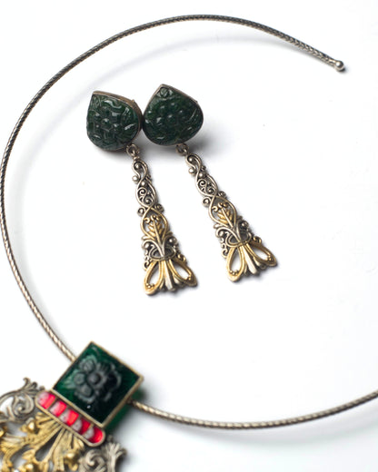 Emerald Soirée Torque Set