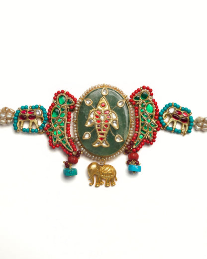 The Folk Tale Bracelet cum Choker