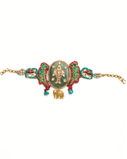 The Folk Tale Bracelet cum Choker