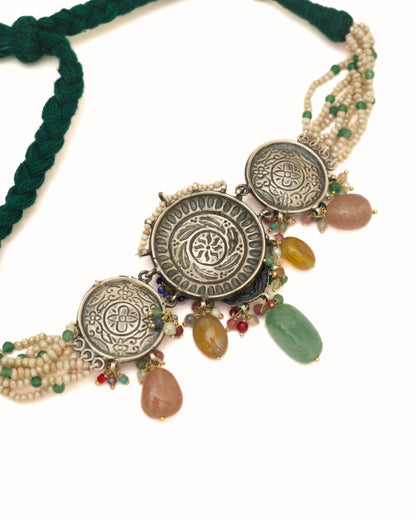 Triptych Pearl Choker