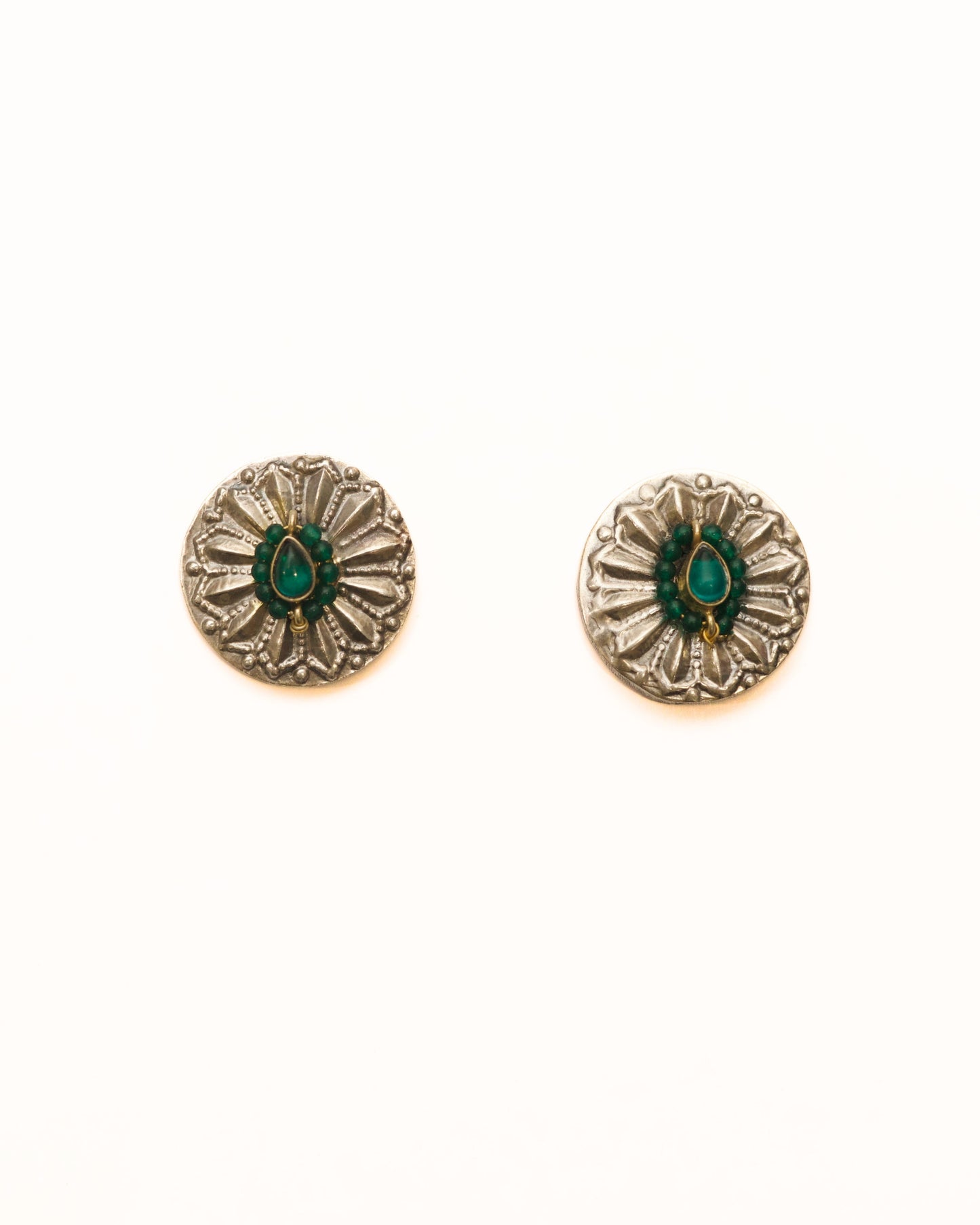 Jade Bloom Studs