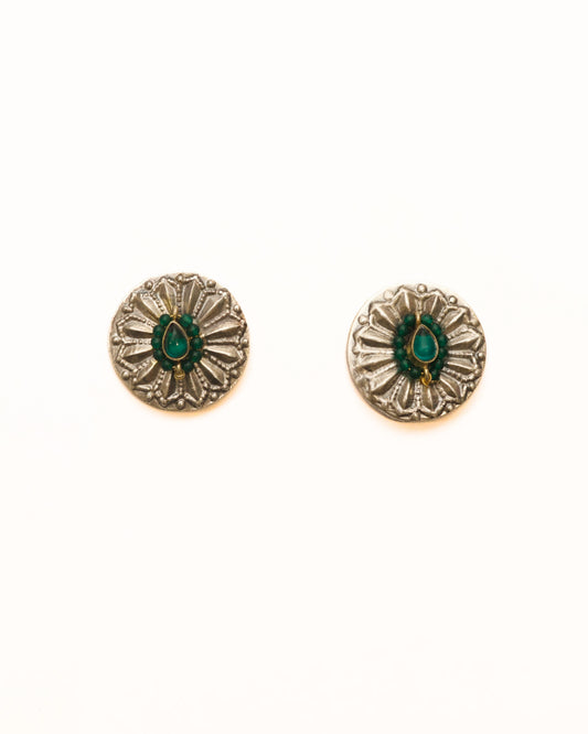 Jade Bloom Studs