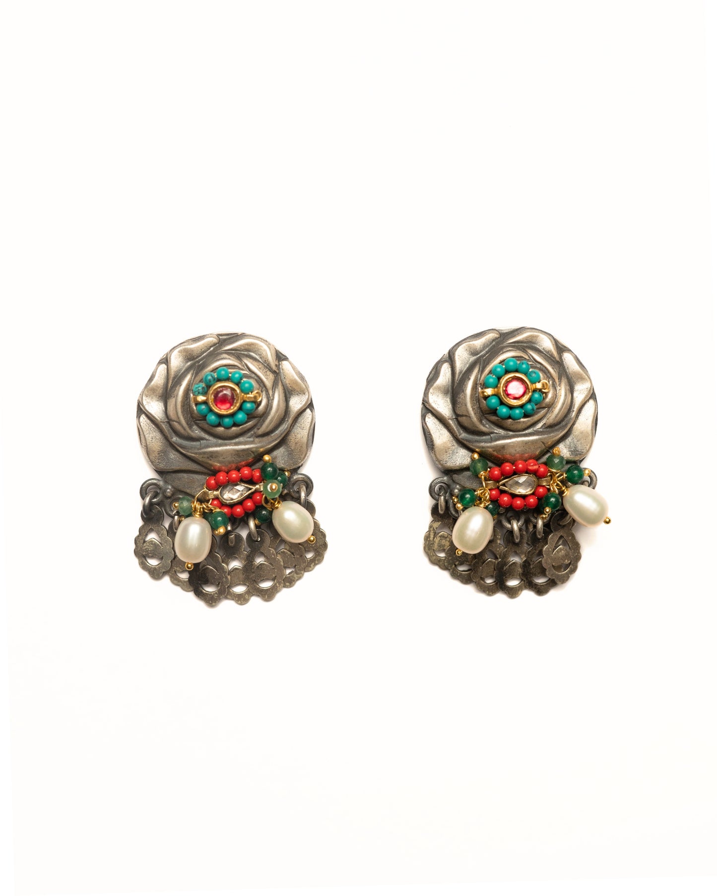 Sculpted Rose Earrings
