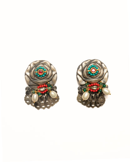 Sculpted Rose Earrings