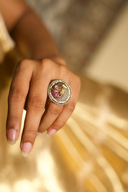 Gulabi Chiriya Ring