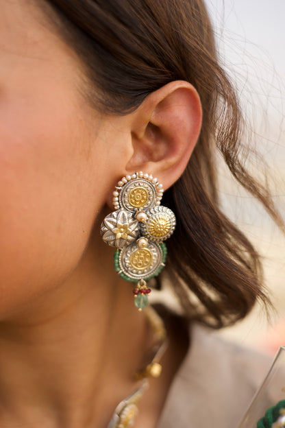 The Silver Shield Earrings