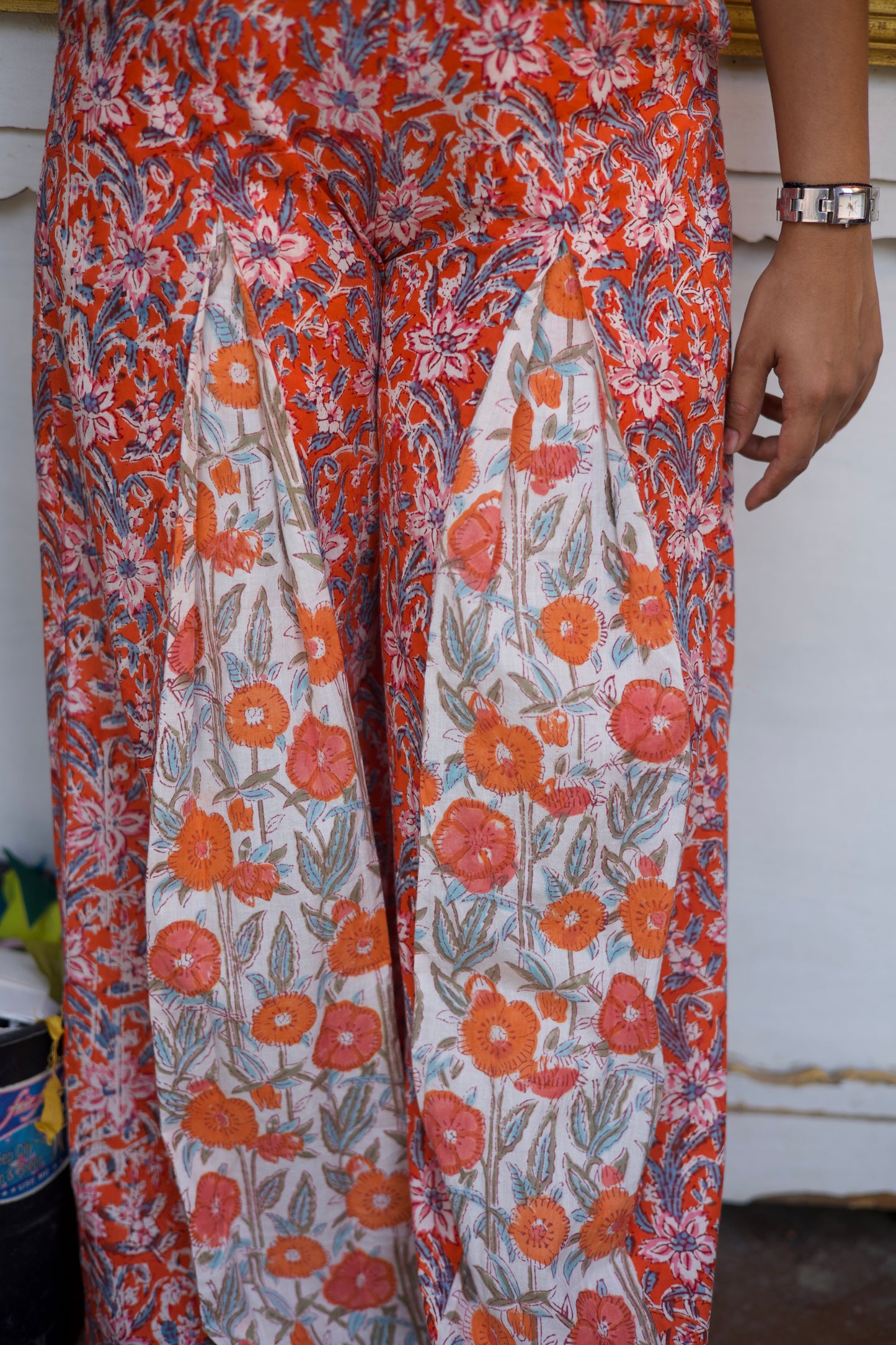 Orange Chuski Corset Co-ord Set