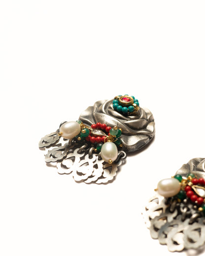 Sculpted Rose Earrings