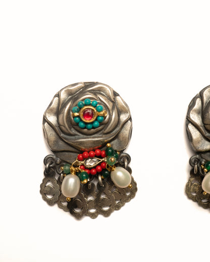 Sculpted Rose Earrings